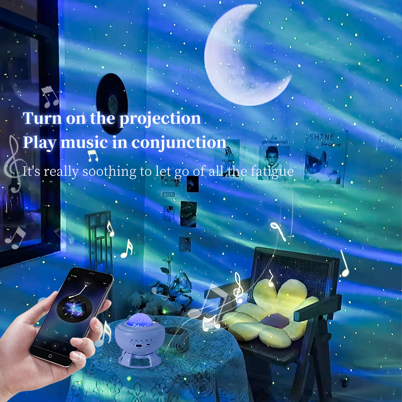 Bluetooth Speaker Aurora Moon Light 3