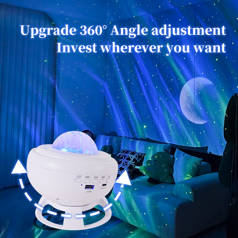 Bluetooth Speaker Aurora Moon Light 8