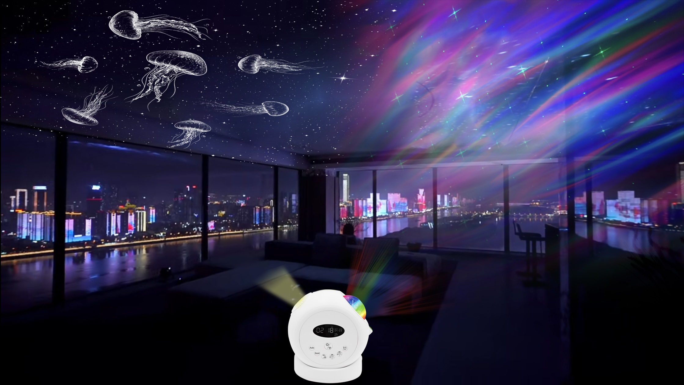 Aurora Starry Sky Projector Light 3