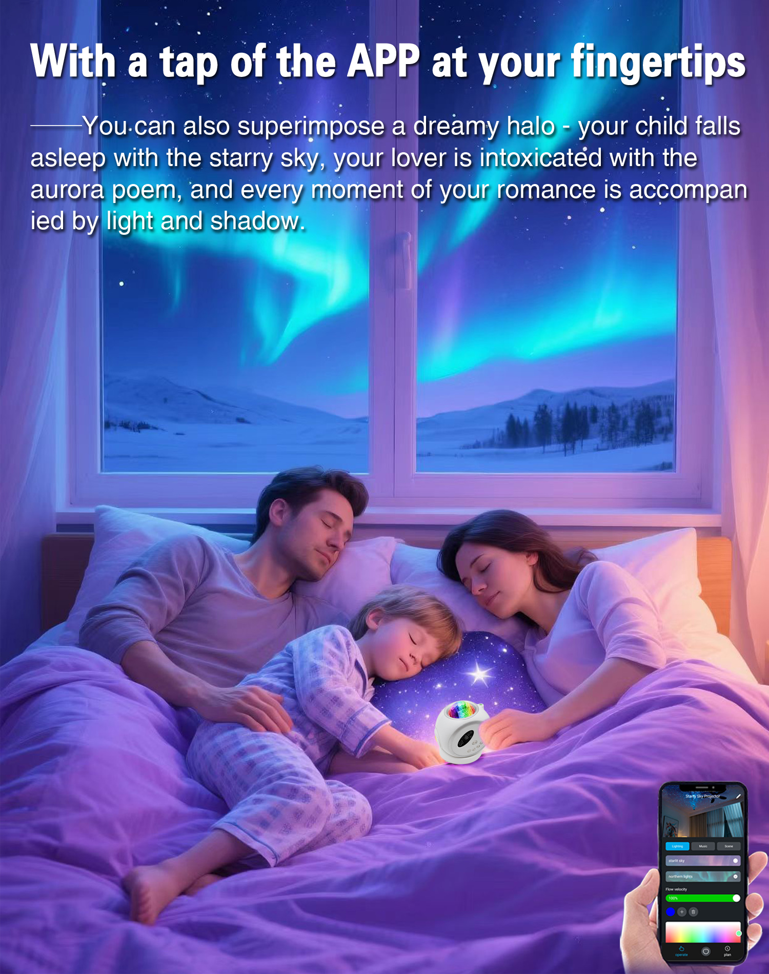 Aurora Starry Sky Projector Light 4