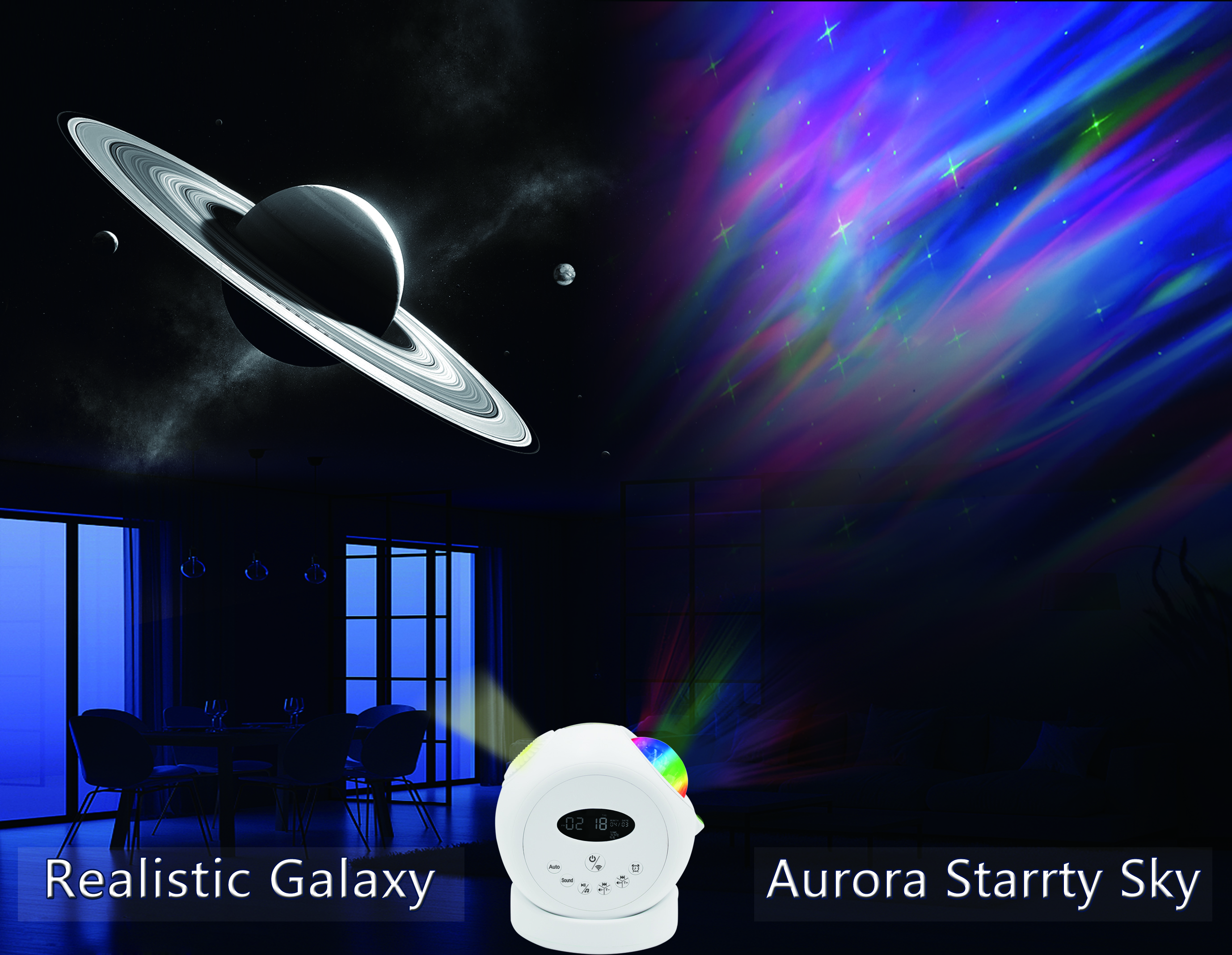Aurora Starry Sky Projector Light 6