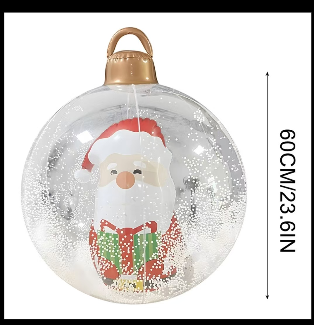 New Style Transparent Ball + Santa Claus 2