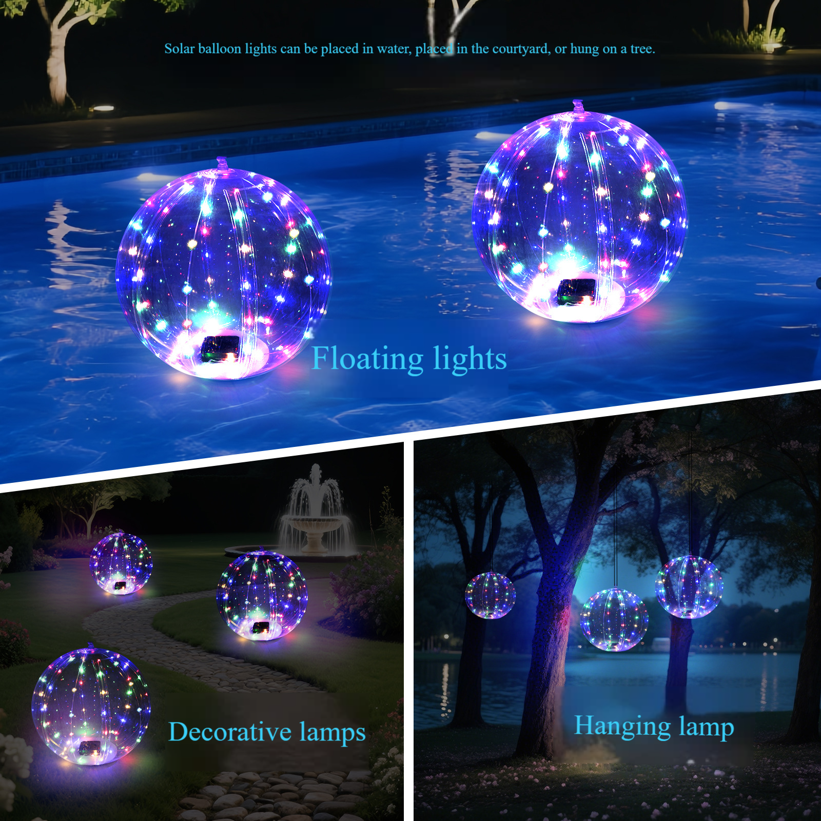 Solar-Powered Swimming Pool Floating Ball Light 4