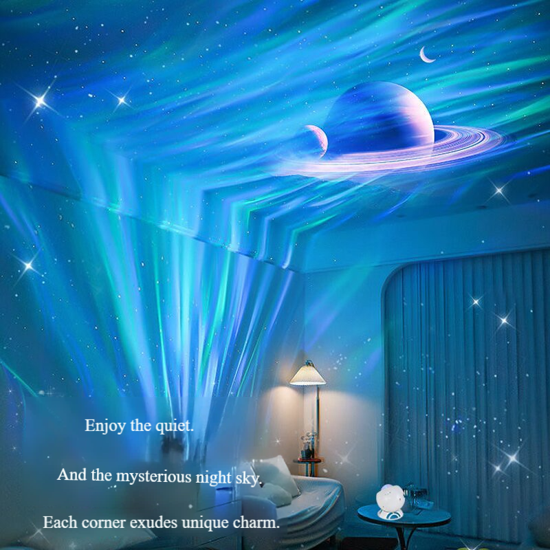 Bluetooth Speaker Aurora Starry Sky Projector Light 4