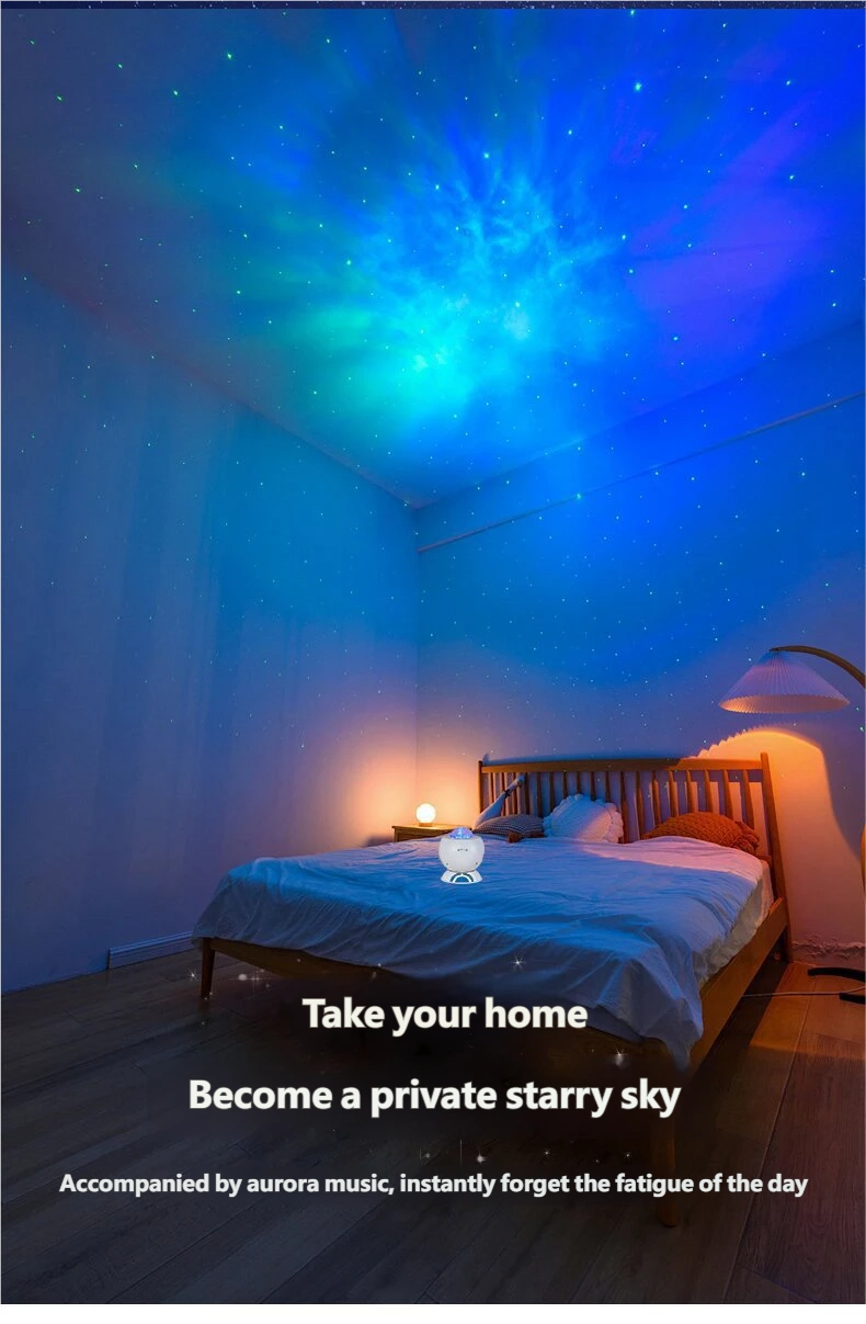 蓝牙音箱极光星空投影灯