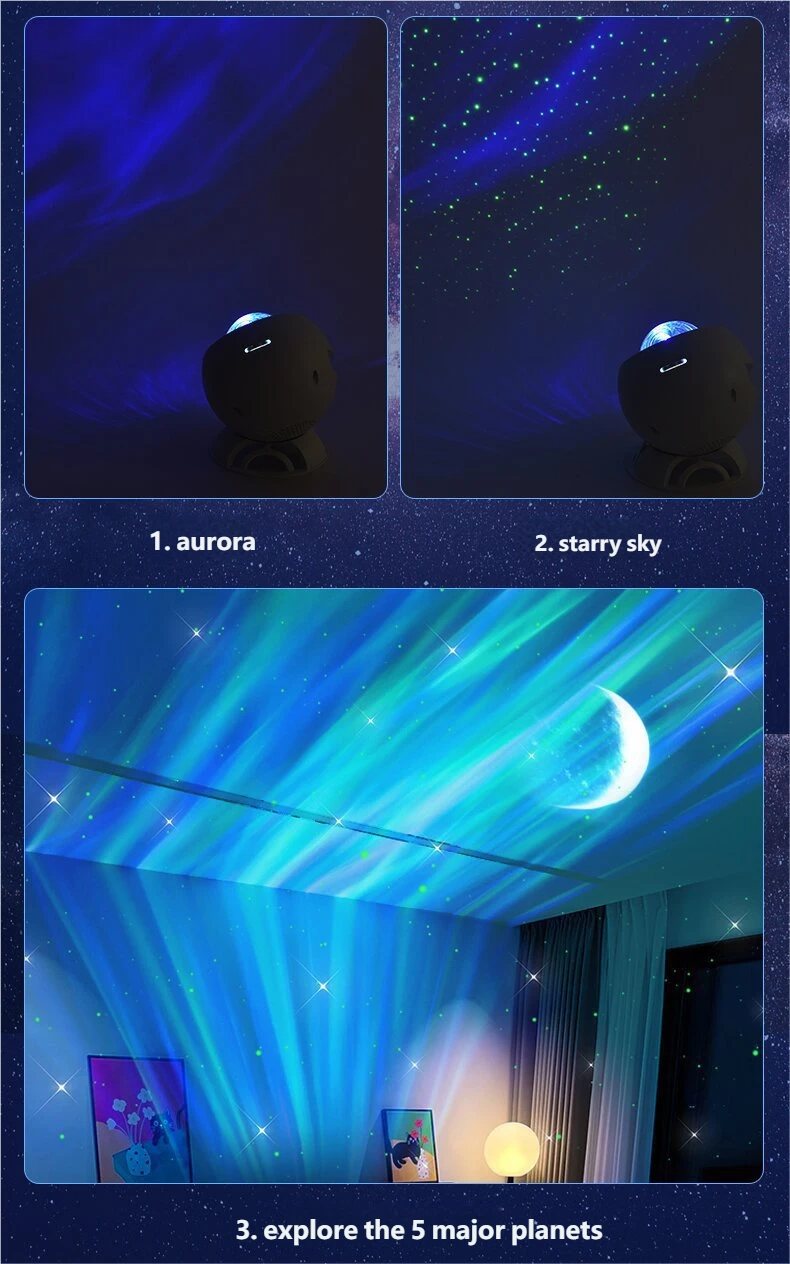 蓝牙音箱极光星空投影灯