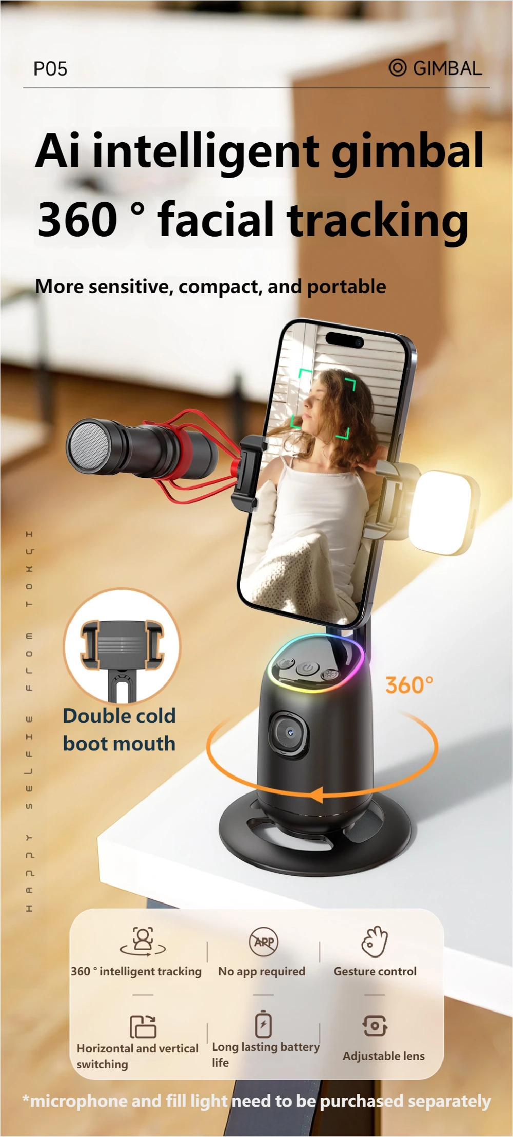 全自动人脸追踪摄像头