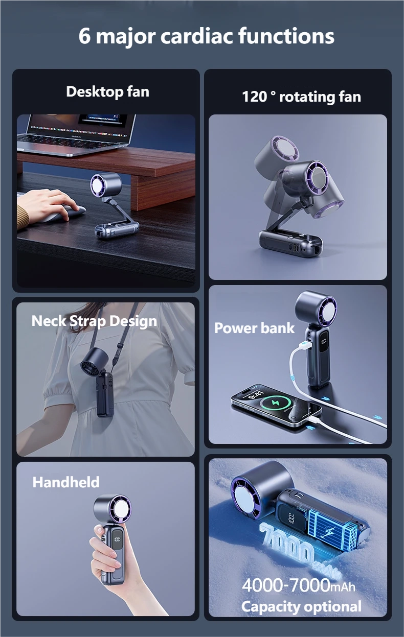 Handheld High-Speed Cooling Fan