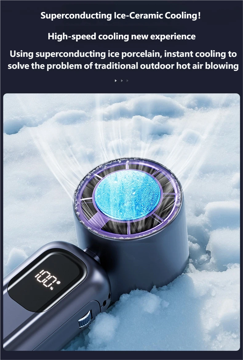 Handheld High-Speed Cooling Fan