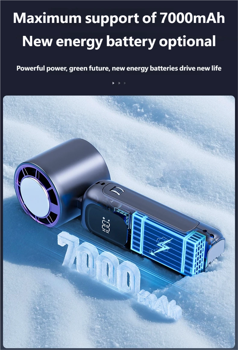 Handheld High-Speed Cooling Fan