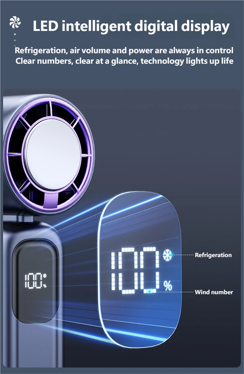 Handheld High-Speed Cooling Fan