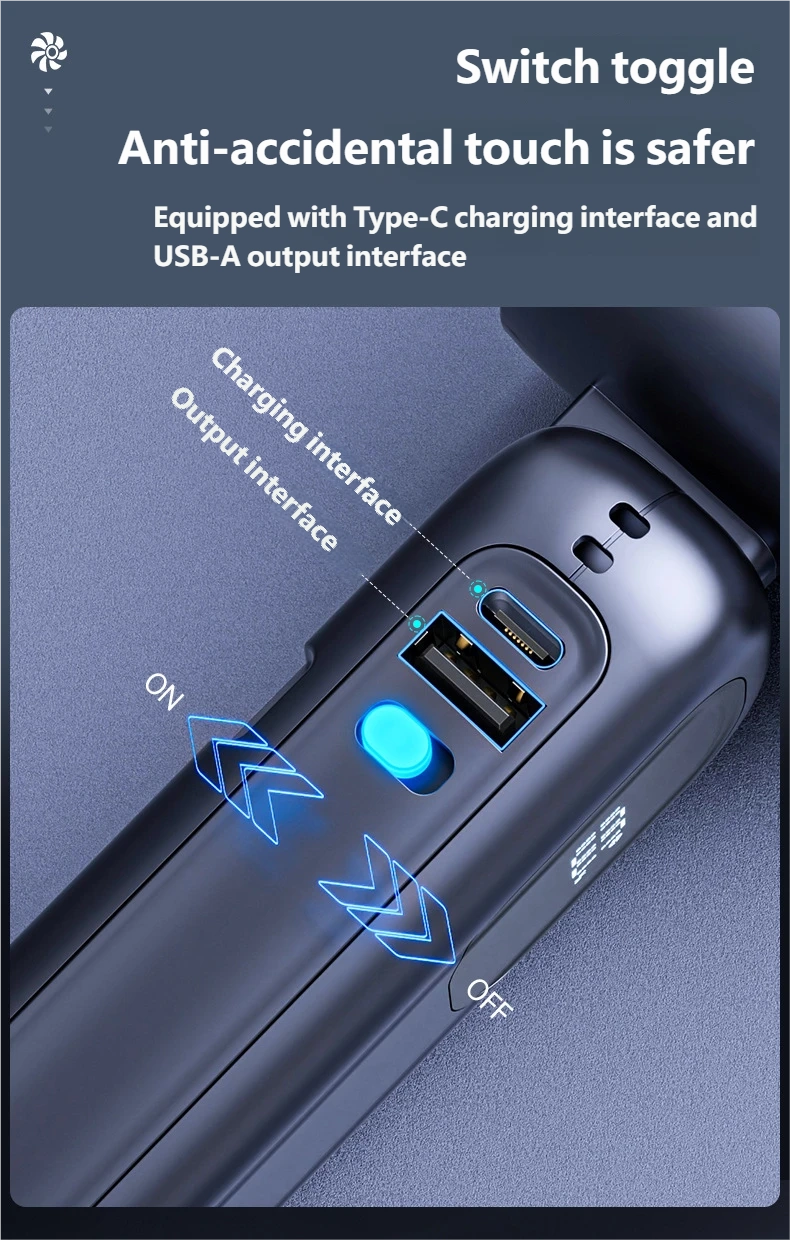 Handheld High-Speed Cooling Fan