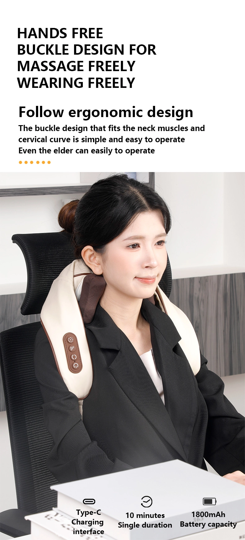 Human-Like "Figure-8" Pinch & Knead Massage